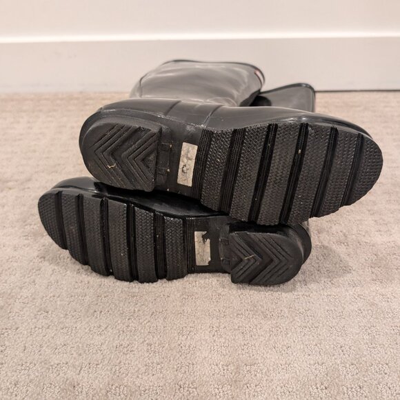 Hunter Original Tall Gloss Rain Boots - Women's sz 7 - Picture 6 of 9